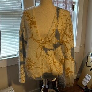 Floral Sezane Cardigan size small